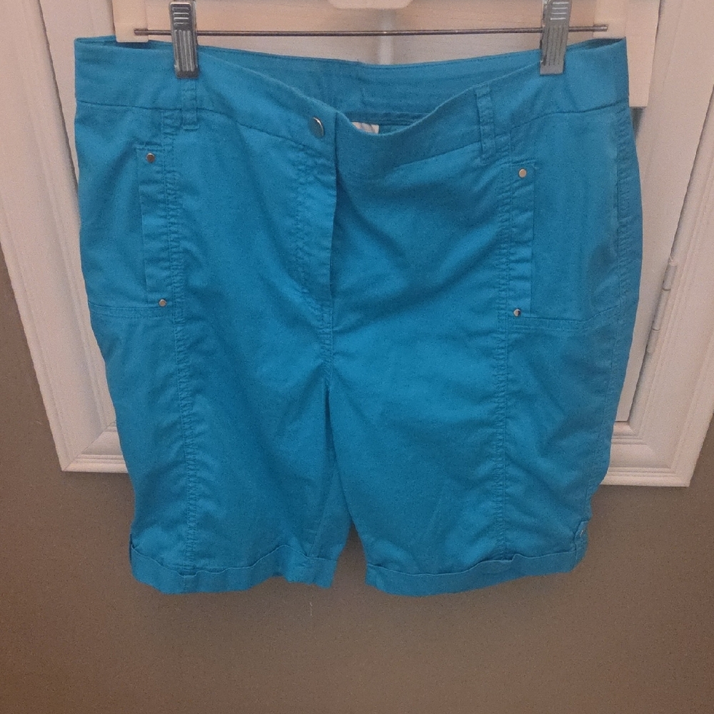 Chico's Vibrant Blue Women's Bermudas